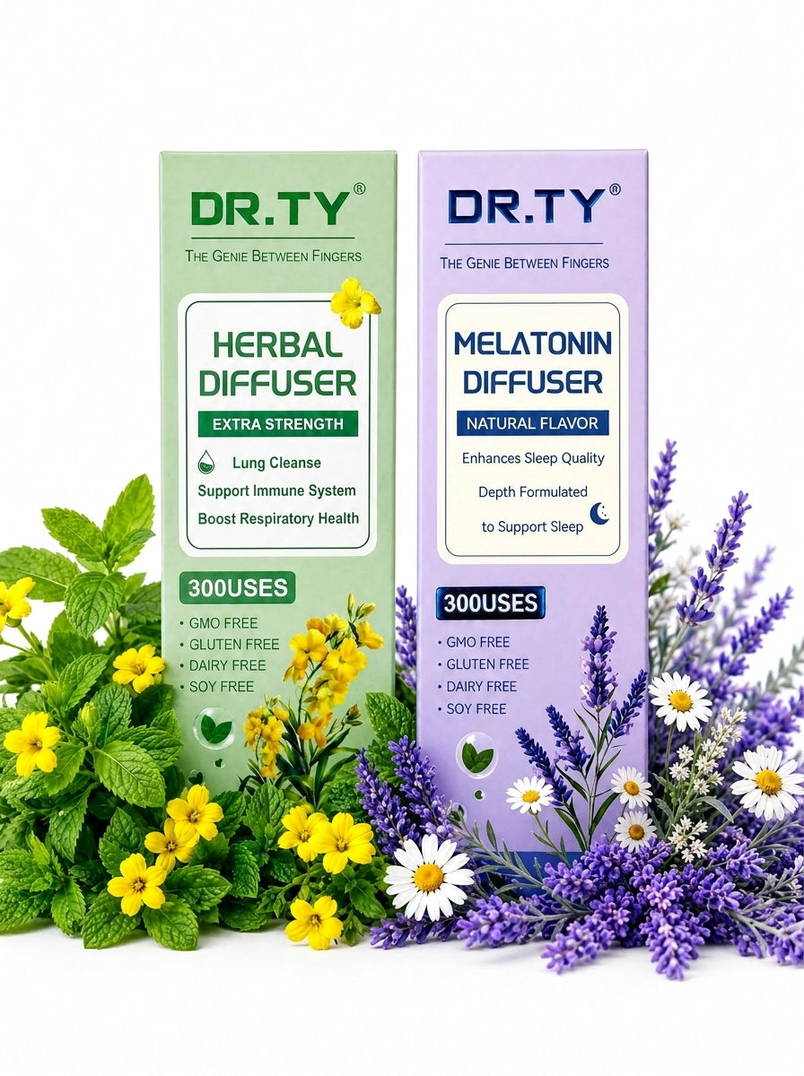 Combo pack Herbal Diffuser Pen with Mullein, Mint & Lavender for Clear Breathing